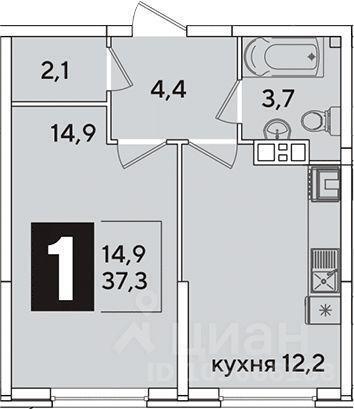 квартира г Краснодар ул им. Ивана Беличенко 85 ЖК «Самолет» фото 1