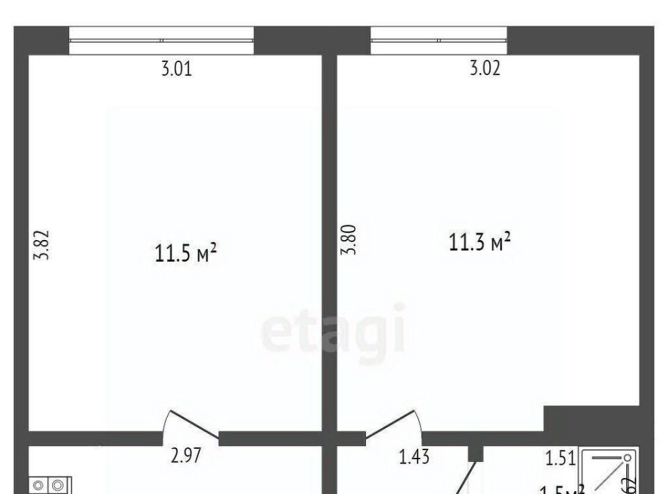 квартира г Чита р-н Черновский ул Строителей 90 фото 20