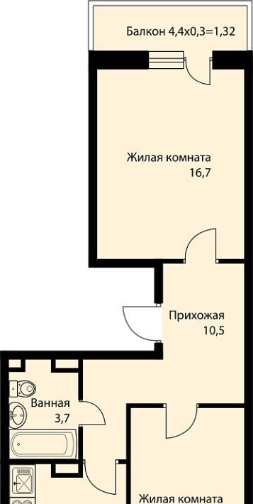 квартира г Краснодар п свх Прогресс п Березовый ЖК Прогресс муниципальное образование фото 1