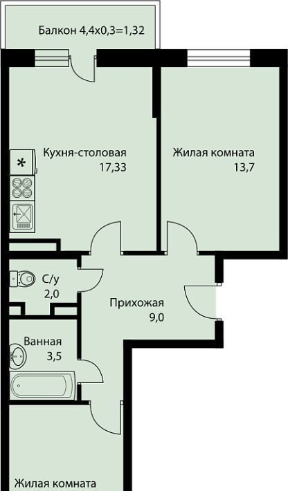 квартира г Краснодар п свх Прогресс п Березовый ЖК Прогресс муниципальное образование фото 1