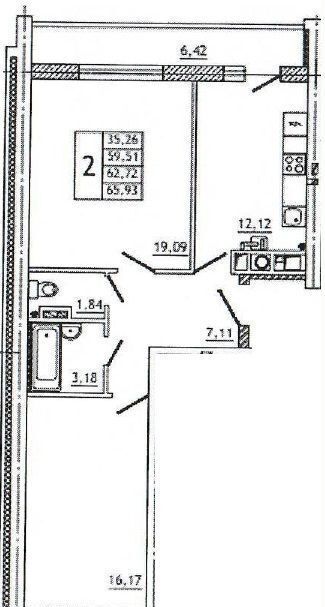 квартира р-н Смоленский д Новосельцы д. 4, блок-секция 3, 4, Смоленск фото 1