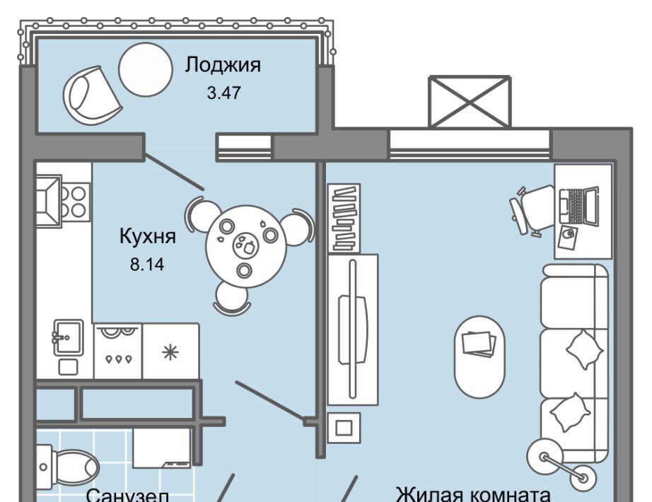 квартира г Ульяновск р-н Заволжский Новый Город 10-й кв-л, Улла жилой комплекс фото 1