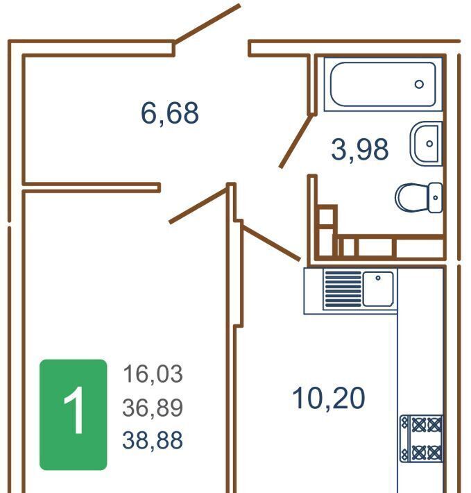 квартира г Краснодар р-н Прикубанский ул им. Кирилла Россинского 3/2к 1 фото 1