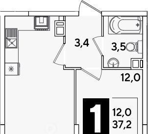 квартира р-н Прикубанский ул им. Ивана Беличенко 90к/1 фото