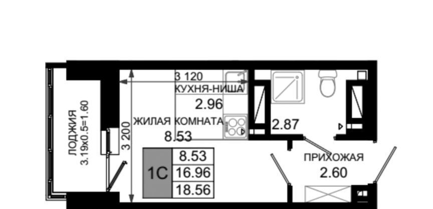 квартира г Ростов-на-Дону р-н Октябрьский пер Элеваторный фото 6