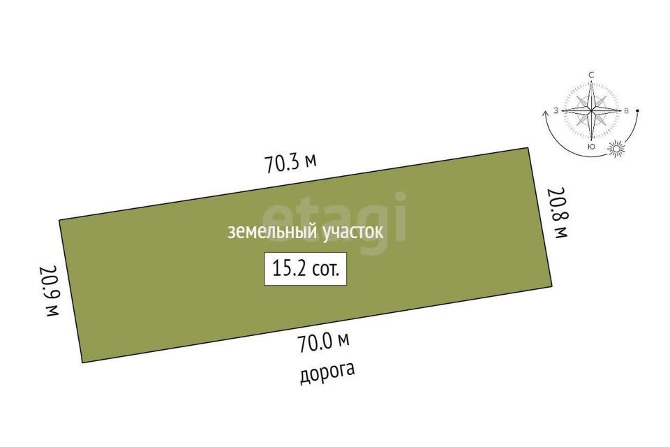 земля р-н Симферопольский с Краснолесье ул Фруктовая 60 фото 8