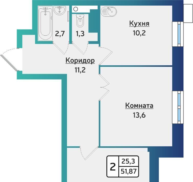 квартира г Ижевск р-н Индустриальный ул 40 лет Победы 123 фото 1