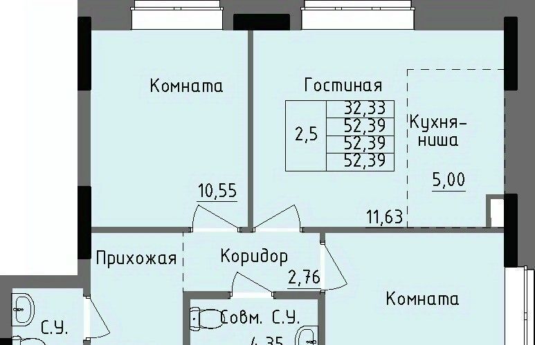 квартира г Ижевск р-н Ленинский Строитель жилрайон, 4-й мкр фото 1