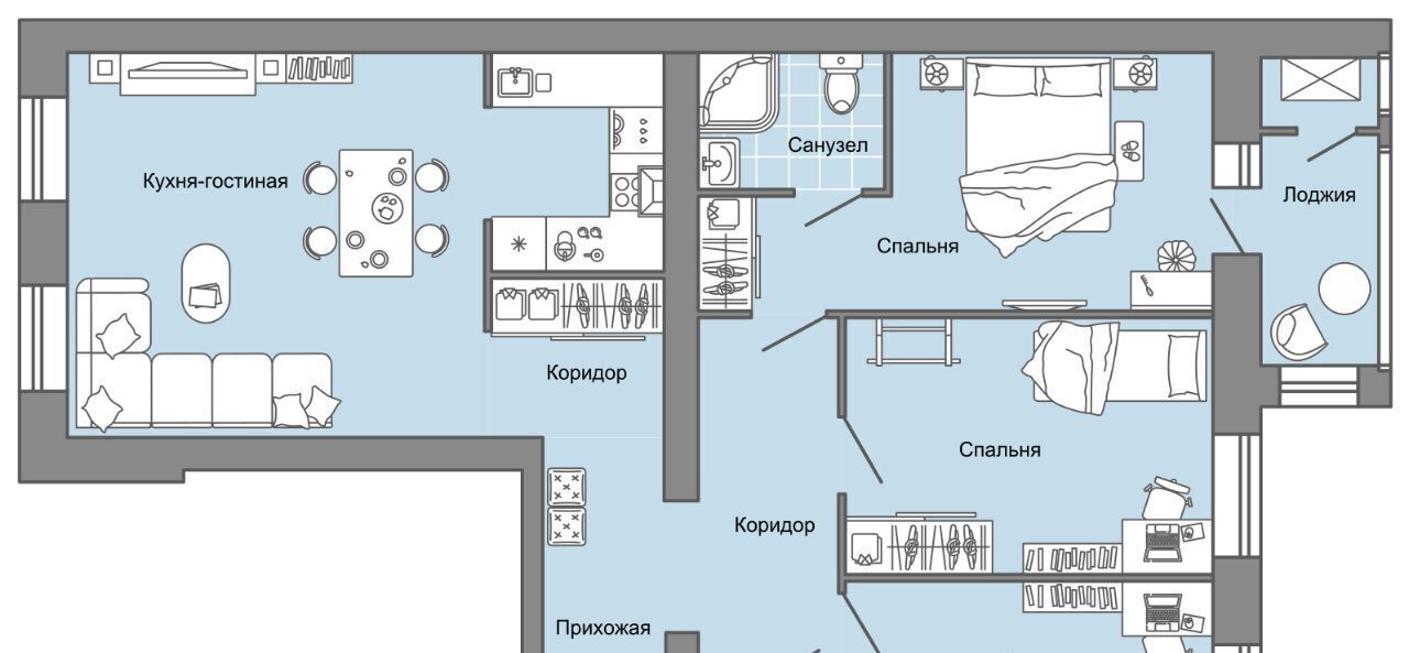 квартира ул. Строителя Николая Шишкина, 11к 1, Завьяловский район, с. Первомайский фото 1