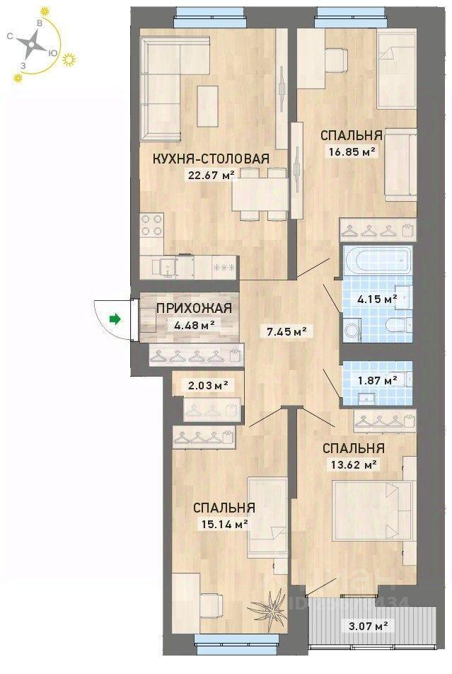 квартира г Екатеринбург ул Павлодарская фото 1
