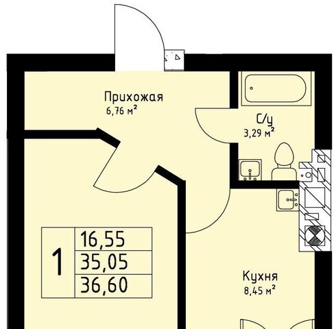 квартира г Калининград р-н Московский ул Аллея смелых 204к/2 фото