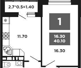 квартира г Краснодар р-н Прикубанский ул им. Мурата Ахеджака 12к/4 фото 2