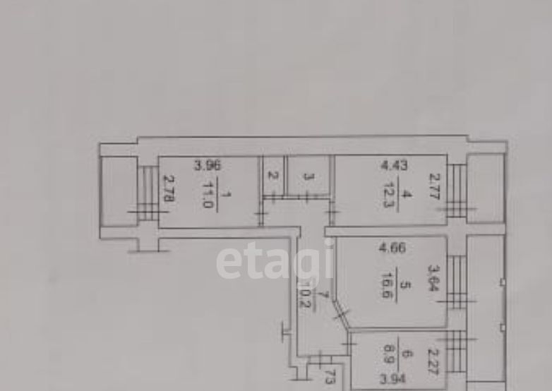 квартира г Томск р-н Октябрьский ул Новосибирская 32 фото 16