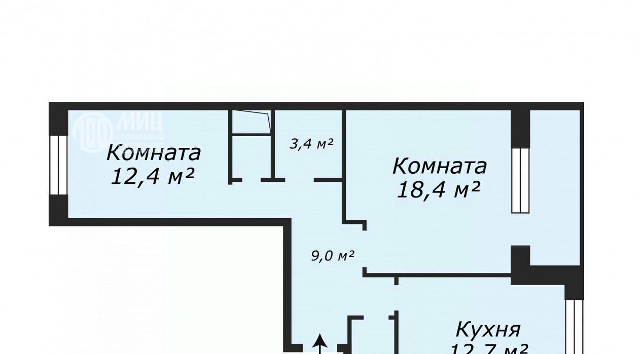 квартира городской округ Ленинский рп Дрожжино ш Новое 3к/1 Бутово фото 3