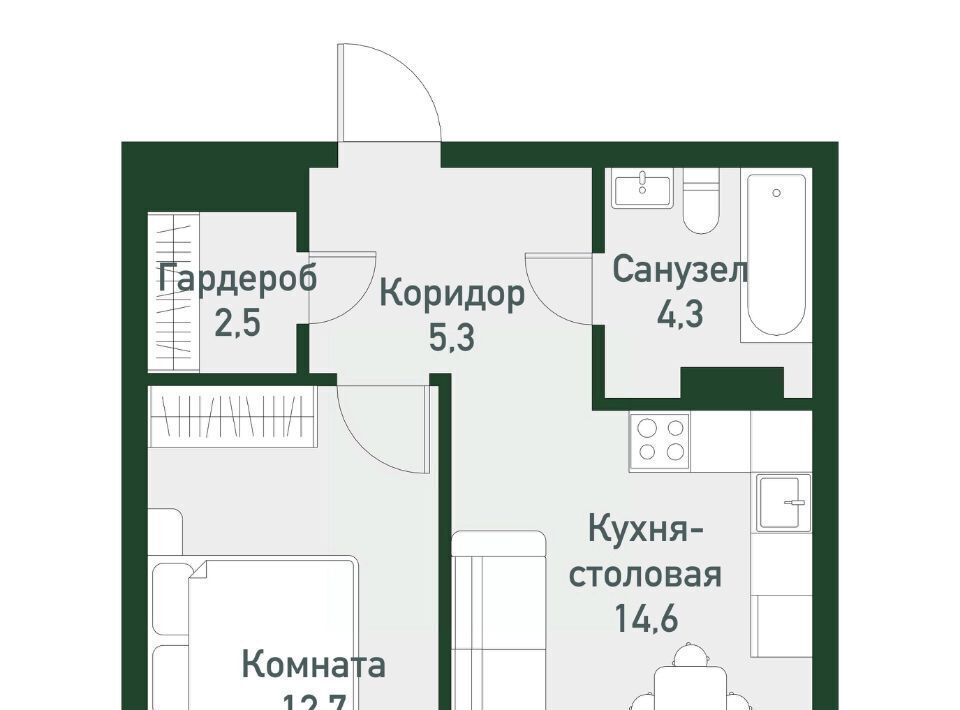 квартира р-н Сосновский п Западный р-н мкр Привилегия Кременкульское с/пос фото 1