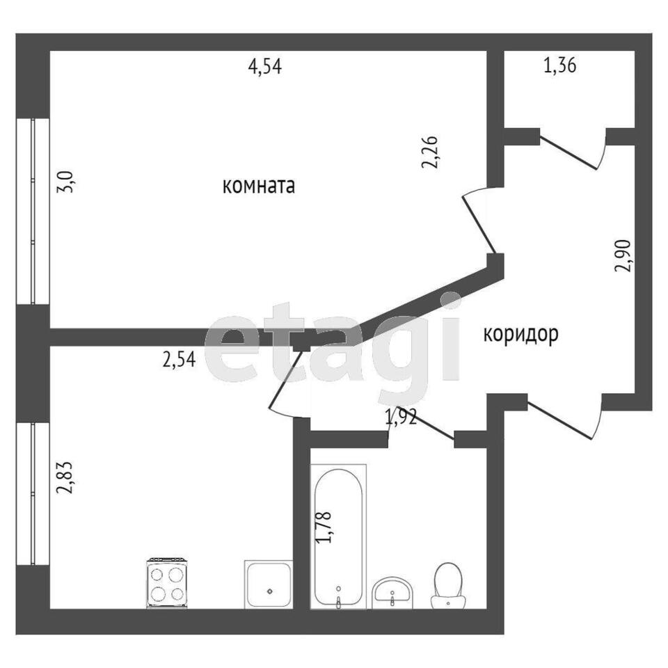 квартира г Надым п Лесной 12 фото 14