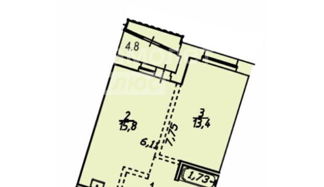 квартира р-н Иркутский рп Маркова Стрижи кв-л фото 14