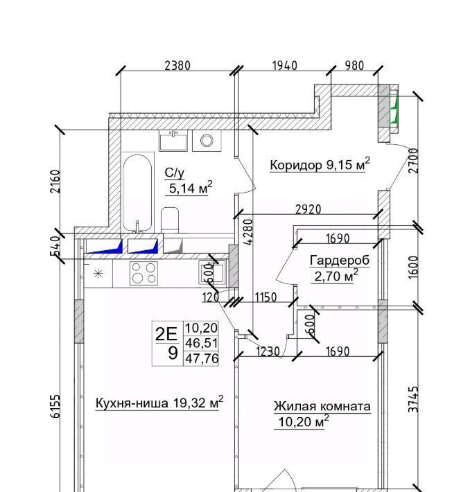 квартира г Кемерово р-н Заводский 15-й микрорайон Южный фото 3