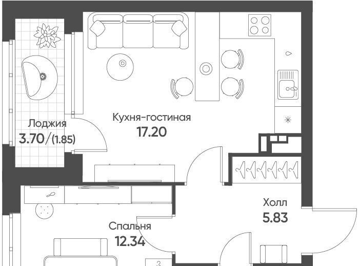 квартира г Екатеринбург Ботаническая Солнечный жилрайон фото 1