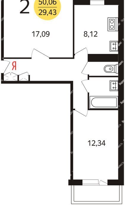 квартира г Москва метро Братиславская б-р Мячковский 27 фото 22