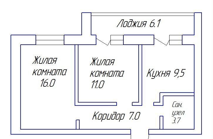 квартира г Калуга р-н Ленинский ул Владимира Козлова 11 фото 21