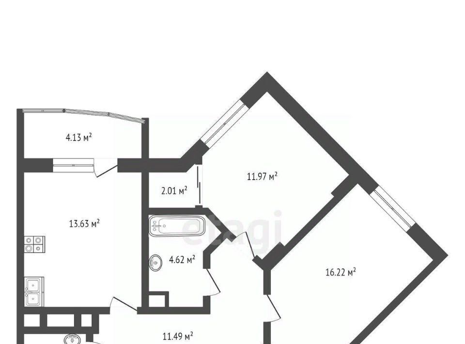 квартира г Калуга р-н Октябрьский ул Московская 311к/6 фото 24