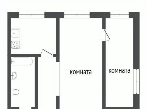 квартира г Кострома мкр Черноречье 15 фото 14