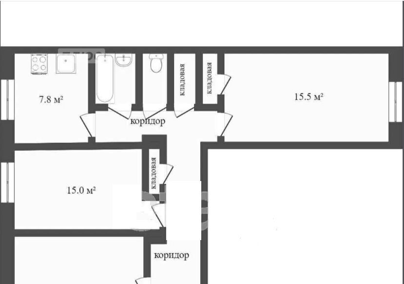 квартира г Челябинск р-н Калининский ул Каслинская 23 фото 2