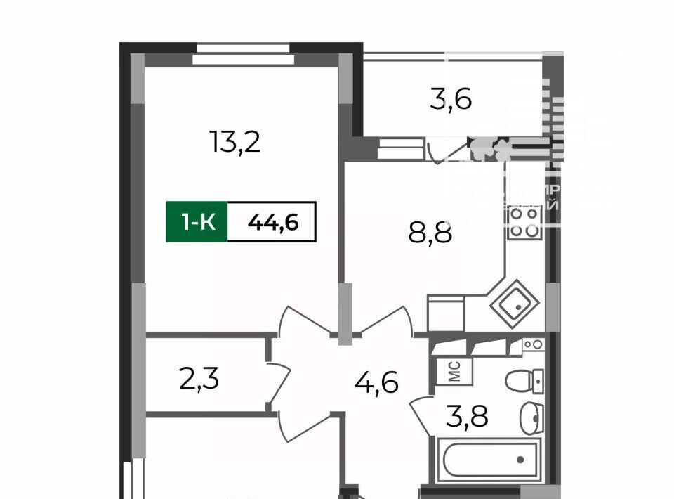 квартира г Владимир р-н Октябрьский б-р Сталинградский 5 фото 1