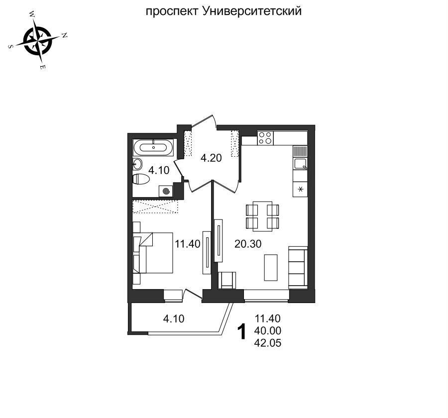 квартира г Волгоград р-н Советский ЖК Балтийский фото 1