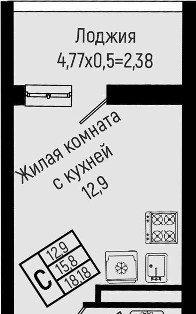 квартира р-н Туапсинский с Ольгинка ул Солнечная фото 1