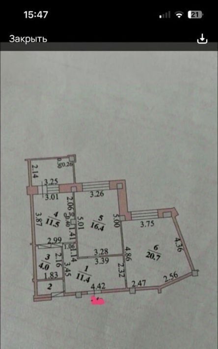 квартира г Липецк р-н Октябрьский ул Катукова 23 фото 22