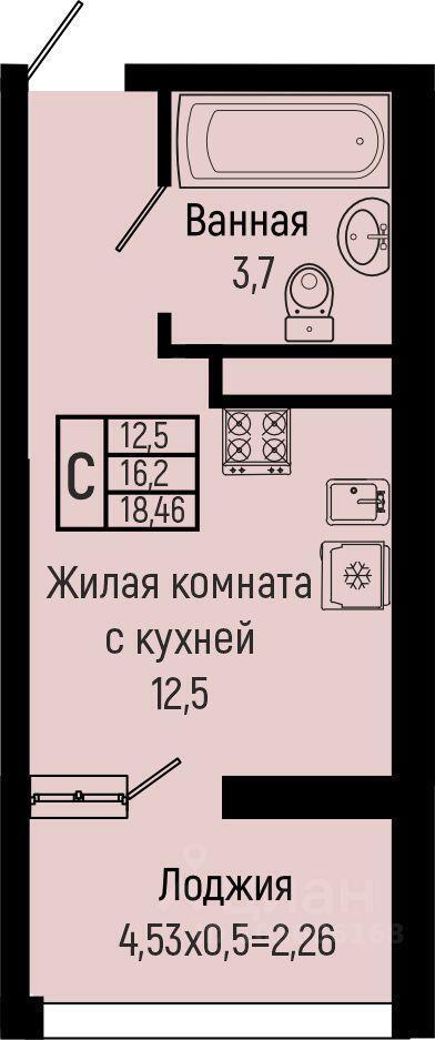 квартира р-н Туапсинский с Ольгинка мкр 3-й 21 ЖК Sun Hills Olginka Новомихайловский кп, Новомихайловское городское поселение фото 1