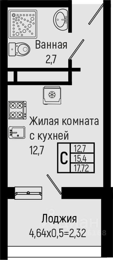 квартира р-н Туапсинский с Ольгинка мкр 3-й 21 ЖК Sun Hills Olginka Новомихайловский кп, Новомихайловское городское поселение фото 1