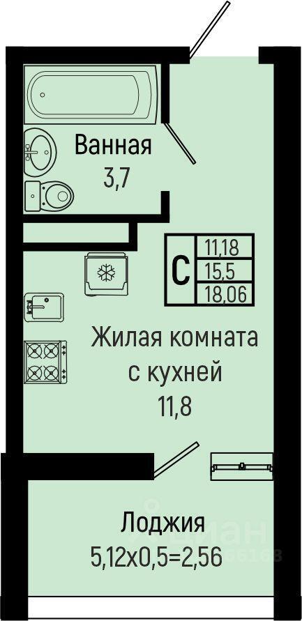 квартира р-н Туапсинский с Ольгинка мкр 3-й 21 ЖК Sun Hills Olginka Новомихайловский кп, Новомихайловское городское поселение фото 1