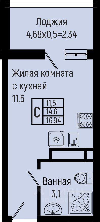 квартира р-н Туапсинский с Ольгинка мкр 3-й 21 ЖК Sun Hills Olginka Новомихайловский кп, Новомихайловское городское поселение фото 1