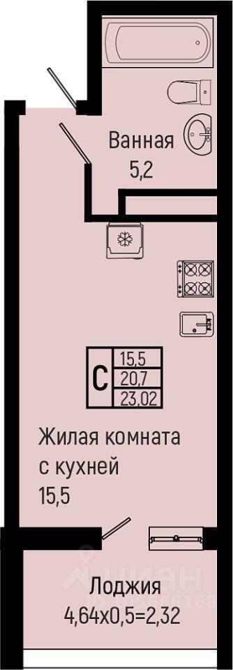 квартира р-н Туапсинский с Ольгинка мкр 3-й 21 ЖК Sun Hills Olginka Новомихайловский кп, Новомихайловское городское поселение фото 1