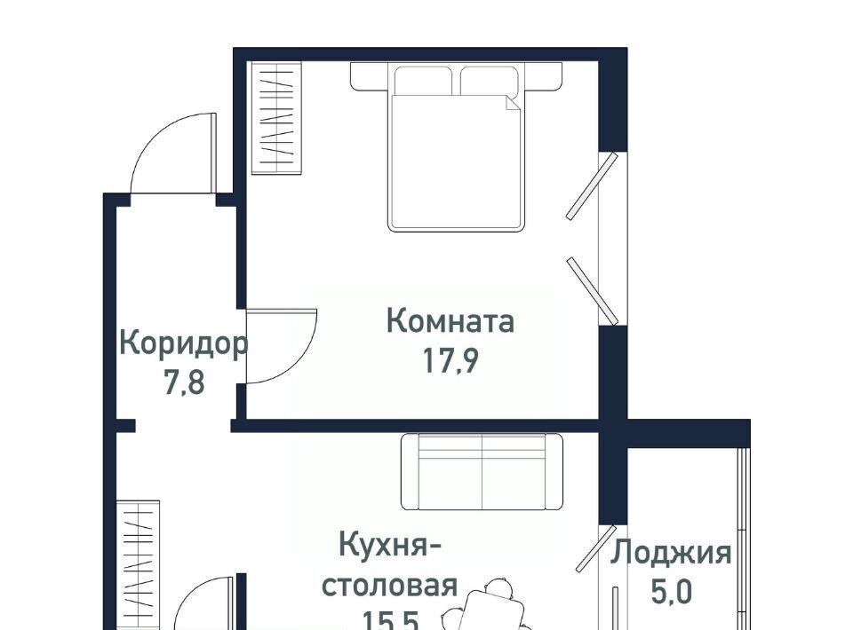 квартира р-н Сосновский п Западный р-н мкр Притяжение Кременкульское с/пос, 7-й кв-л фото 1