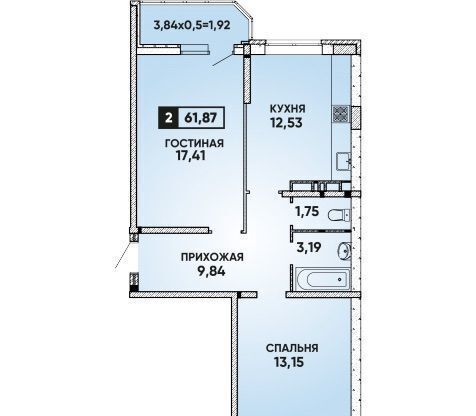 квартира г Краснодар р-н Прикубанский ул им. Героя Яцкова И.В. 19к/2 фото 1