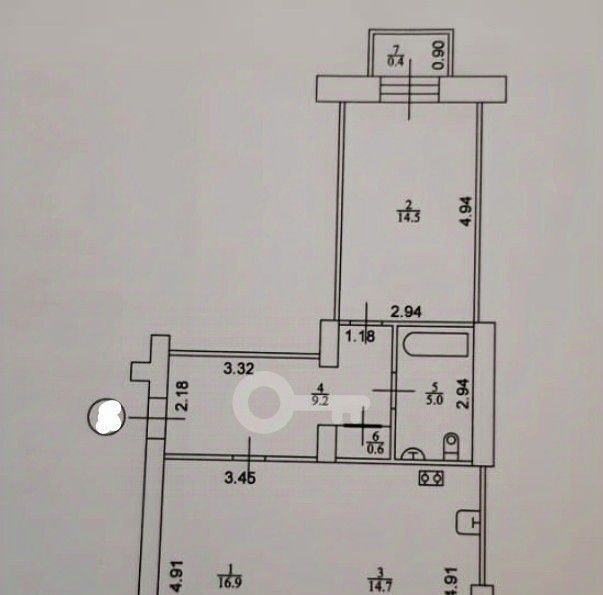 квартира г Казань Яшьлек ул Тунакова 49/41 фото 6