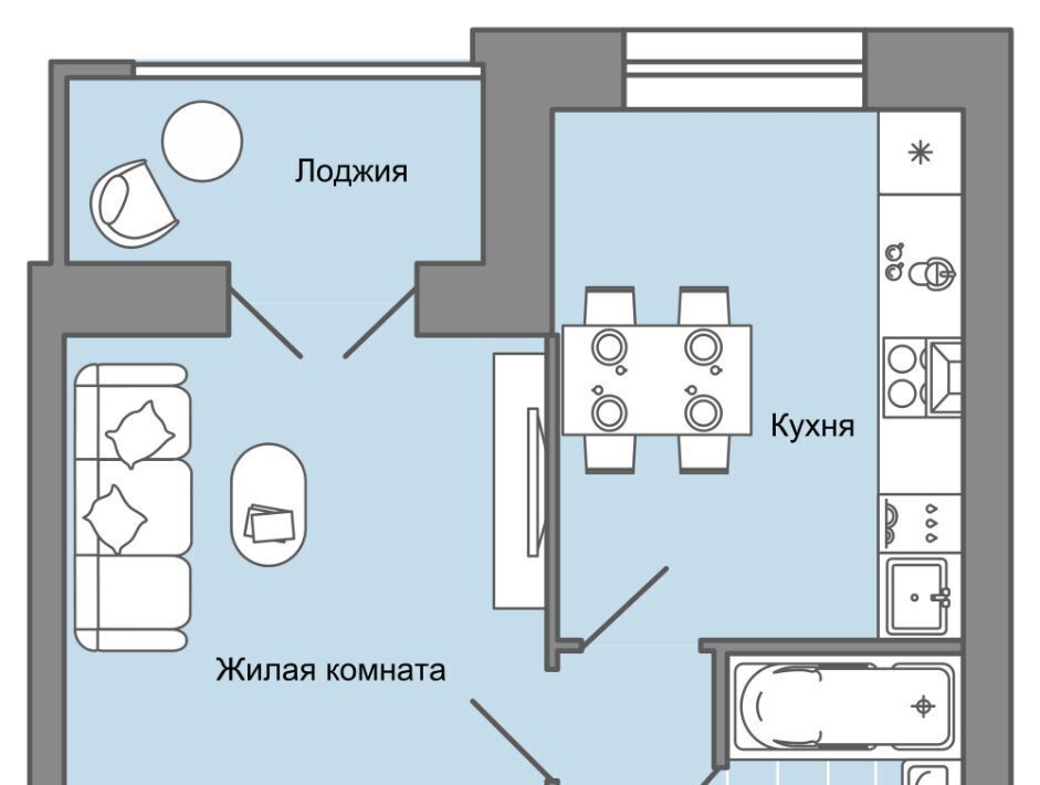 квартира Знак жилой комплекс, Завьяловский район, с. Первомайский фото 1