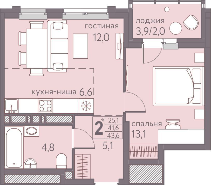 квартира г Пермь р-н Мотовилихинский ул Серебристая 5 фото 1