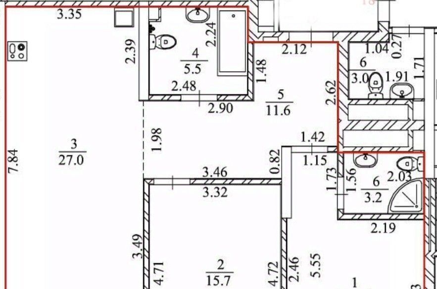 квартира г Екатеринбург б-р Владимира Белоглазова 2в Проспект Космонавтов фото 21