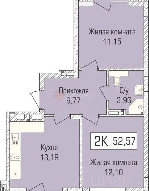 квартира г Новосибирск ул Василия Клевцова 3 городской округ Новосибирск фото 6