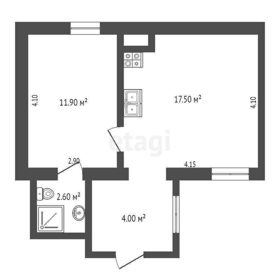 квартира г Симферополь р-н Центральный ул Чехова 34 фото 8