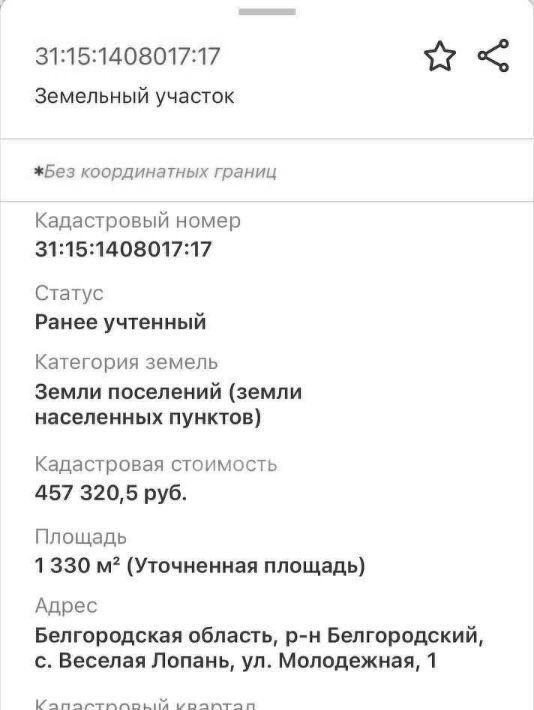 земля р-н Белгородский с Веселая Лопань ул Молодежная 1 Веселолопанское с/пос фото 8