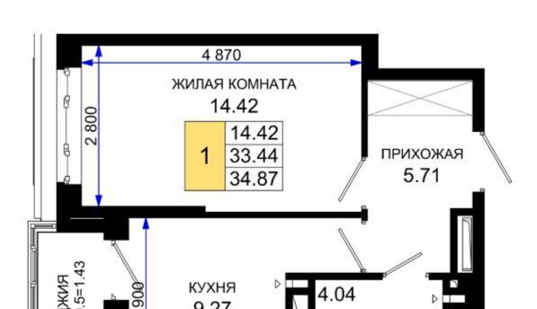 квартира г Ростов-на-Дону р-н Октябрьский пер Нефтекачка ЖК «Октябрь Парк» фото 1