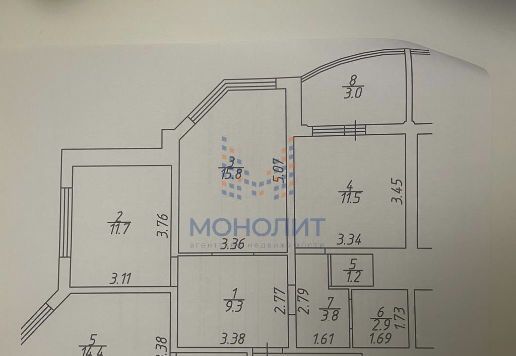 квартира п Московский г Московский ул Бианки 6к/1 Филатов луг, Новомосковский административный округ, Московская область, городской округ Зарайск, Московский фото 22