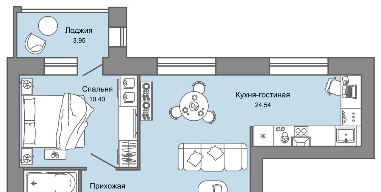 квартира г Киров р-н Ленинский ул 4-й Пятилетки 82 ЖК «Зарядное» фото 1