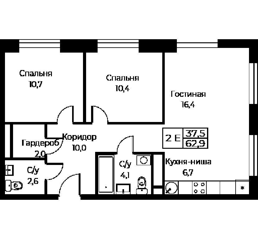 квартира г Москва Воронцовская, ЖК AIST RESIDENCE Аист Резиденс фото 1